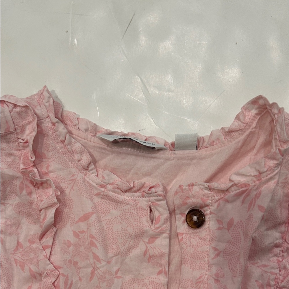 Janie and Jack Pink Floral Ruffle Dress - Picture 5 of 5